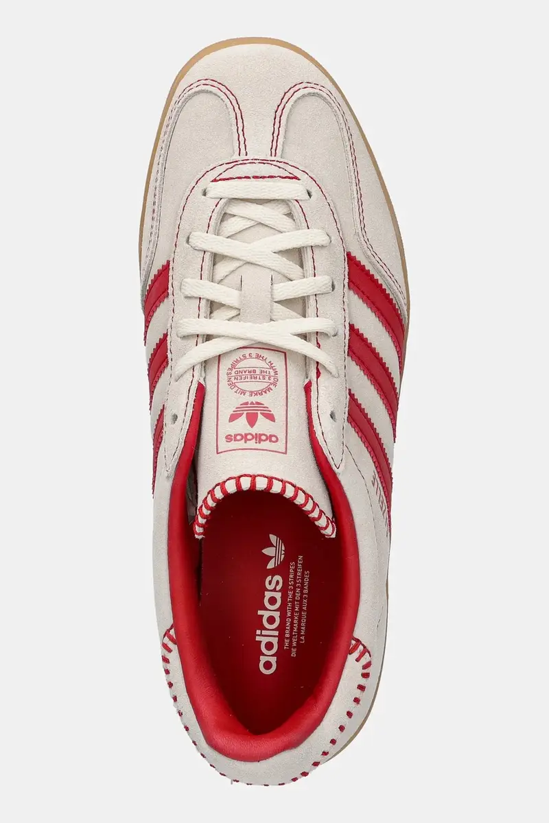 sneakers in camoscio Gazelle Indoor colore beige JS1402 miniatura 4