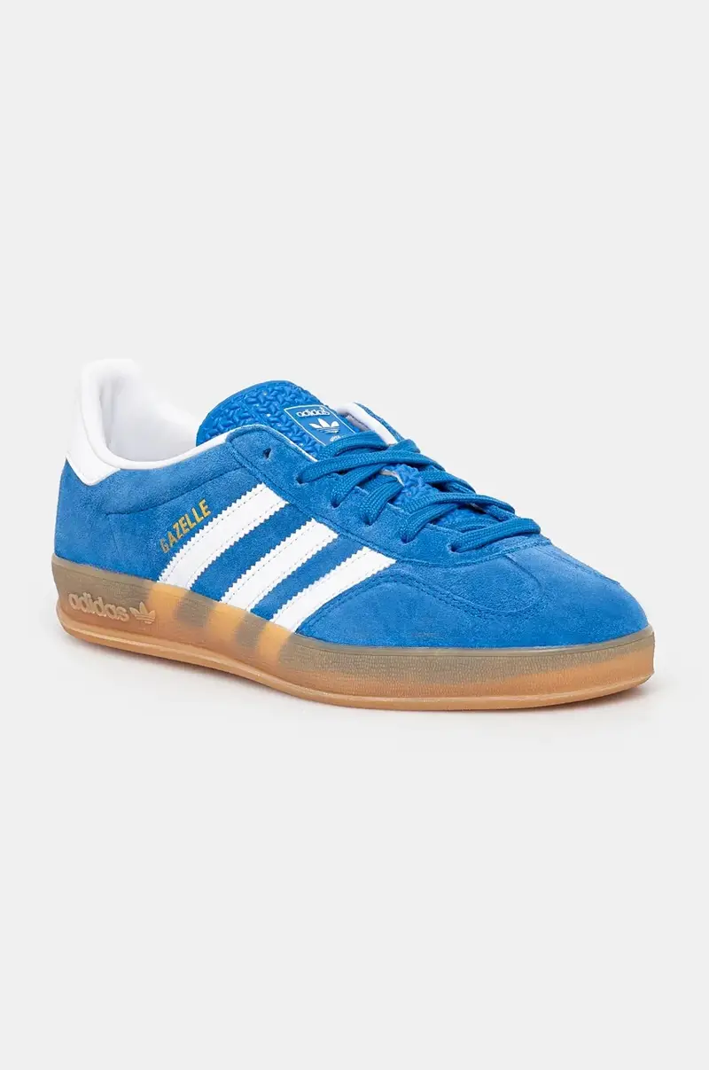 sneakers in camoscio Gazelle Indoor colore blu JI2061
