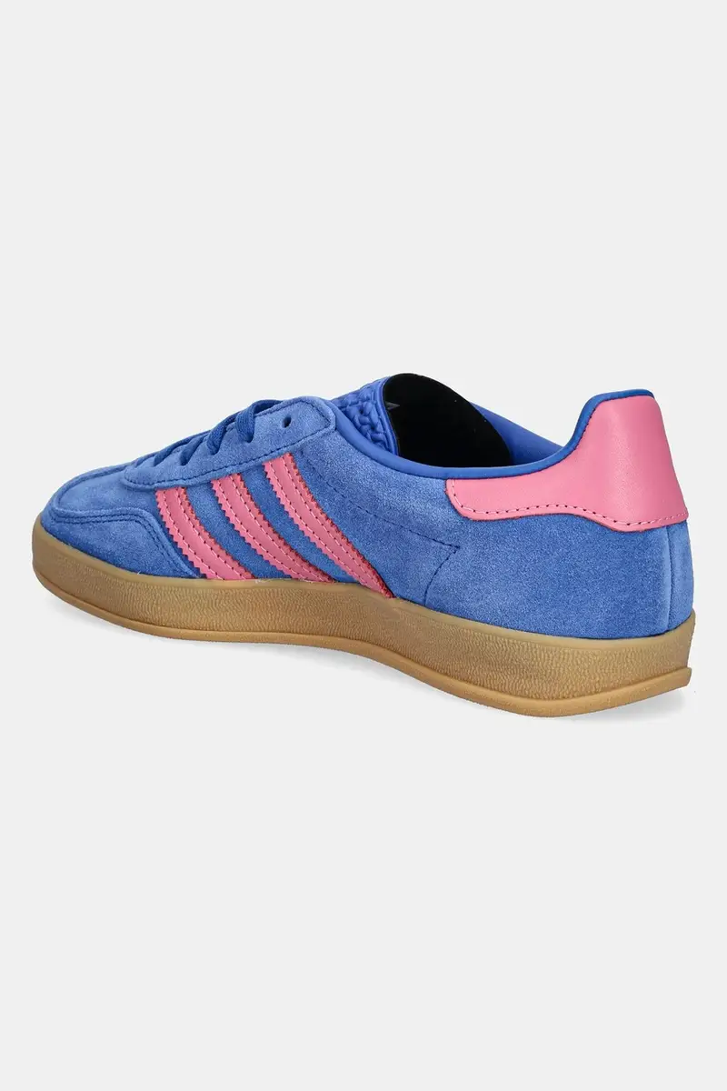 sneakers in camoscio Gazelle Indoor colore blu JS4144 miniatura 3