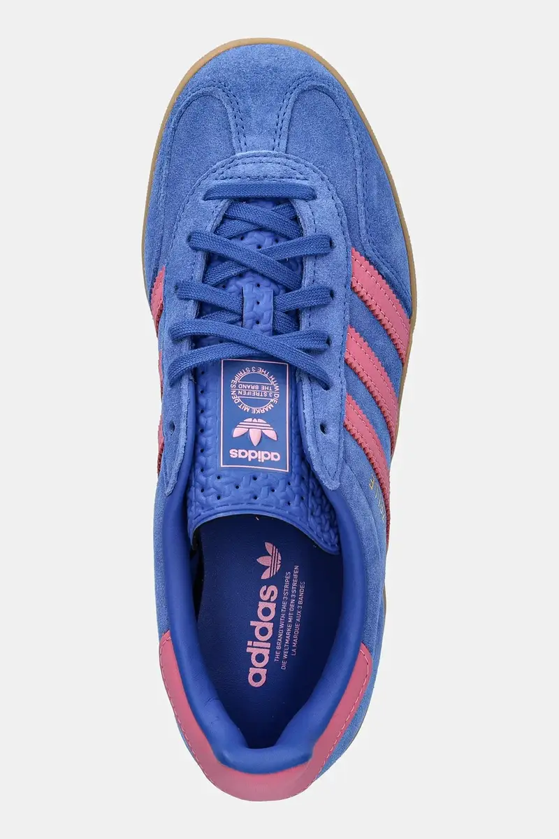 sneakers in camoscio Gazelle Indoor colore blu JS4144 miniatura 4