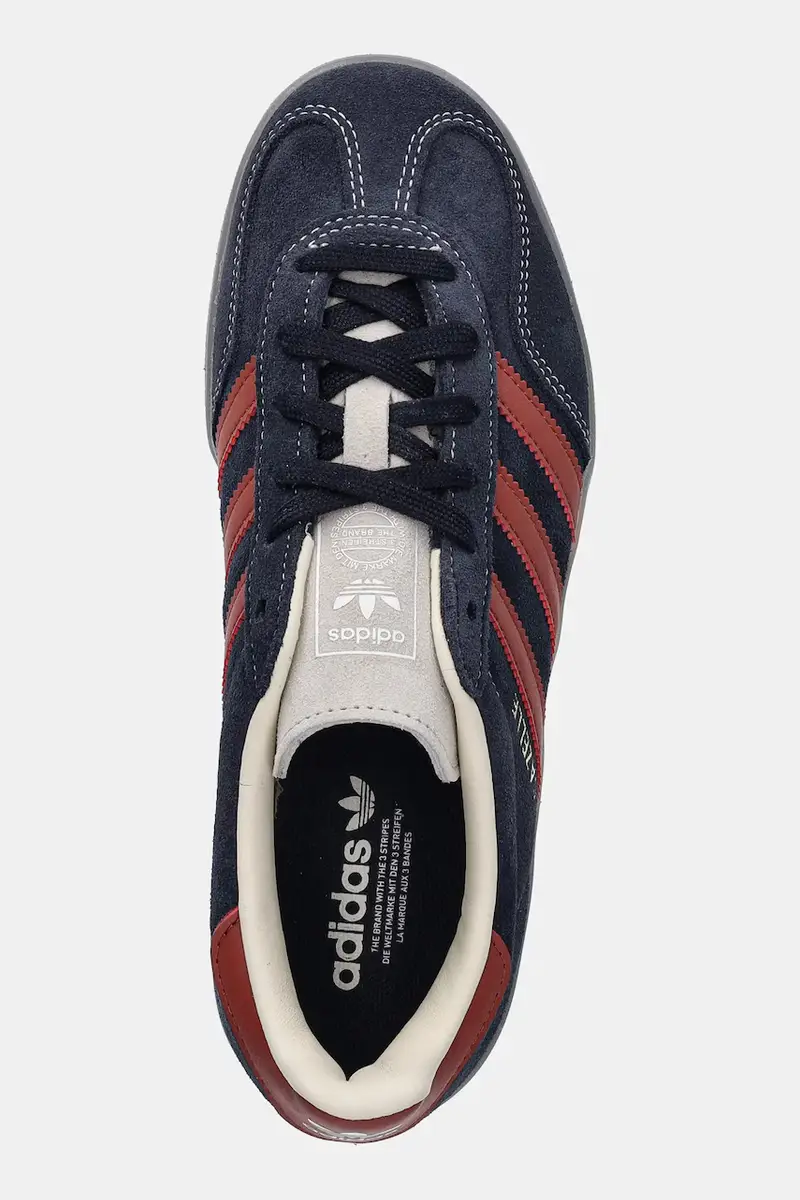 sneakers in camoscio Gazelle Indoor colore blu navy JH5404 miniatura 4