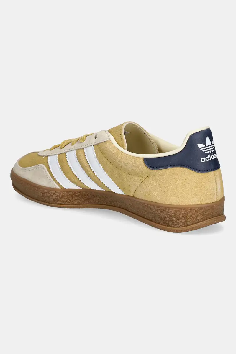 sneakers in camoscio Gazelle Indoor colore giallo JI3523 miniatura 3