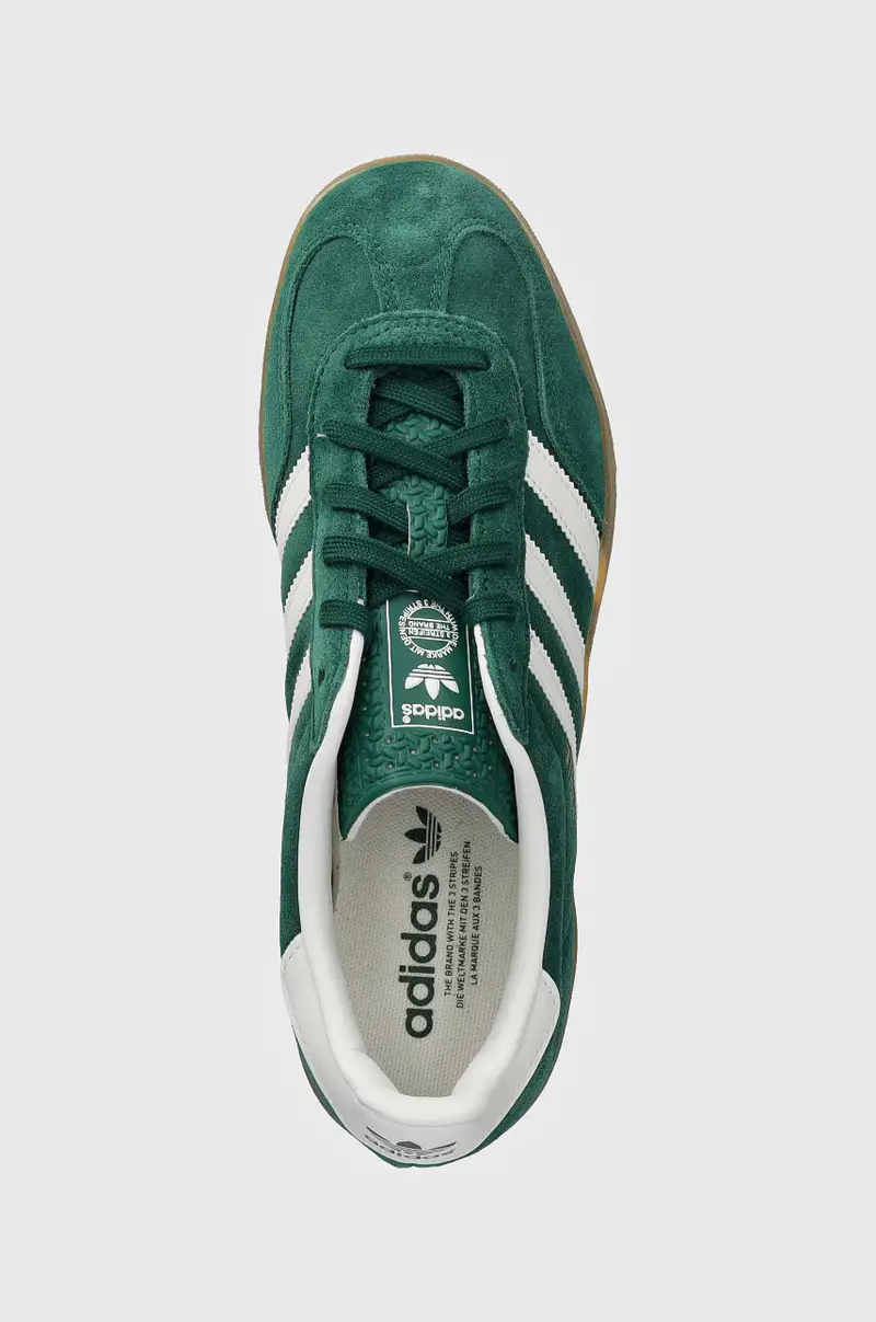 sneakers in camoscio Gazelle Indoor colore verde JI2062 miniatura 4