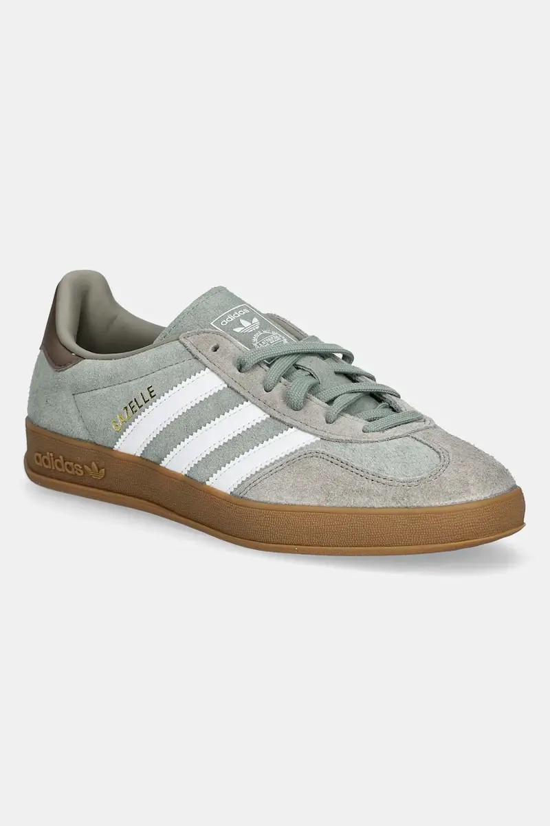 sneakers in camoscio Gazelle Indoor colore verde JI3526