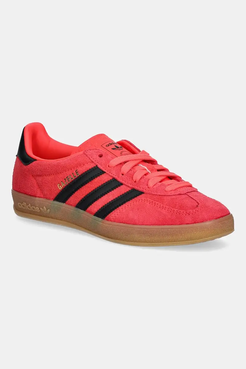 sneakers in camoscio Gazelle Indoor donna colore rosso JR6304