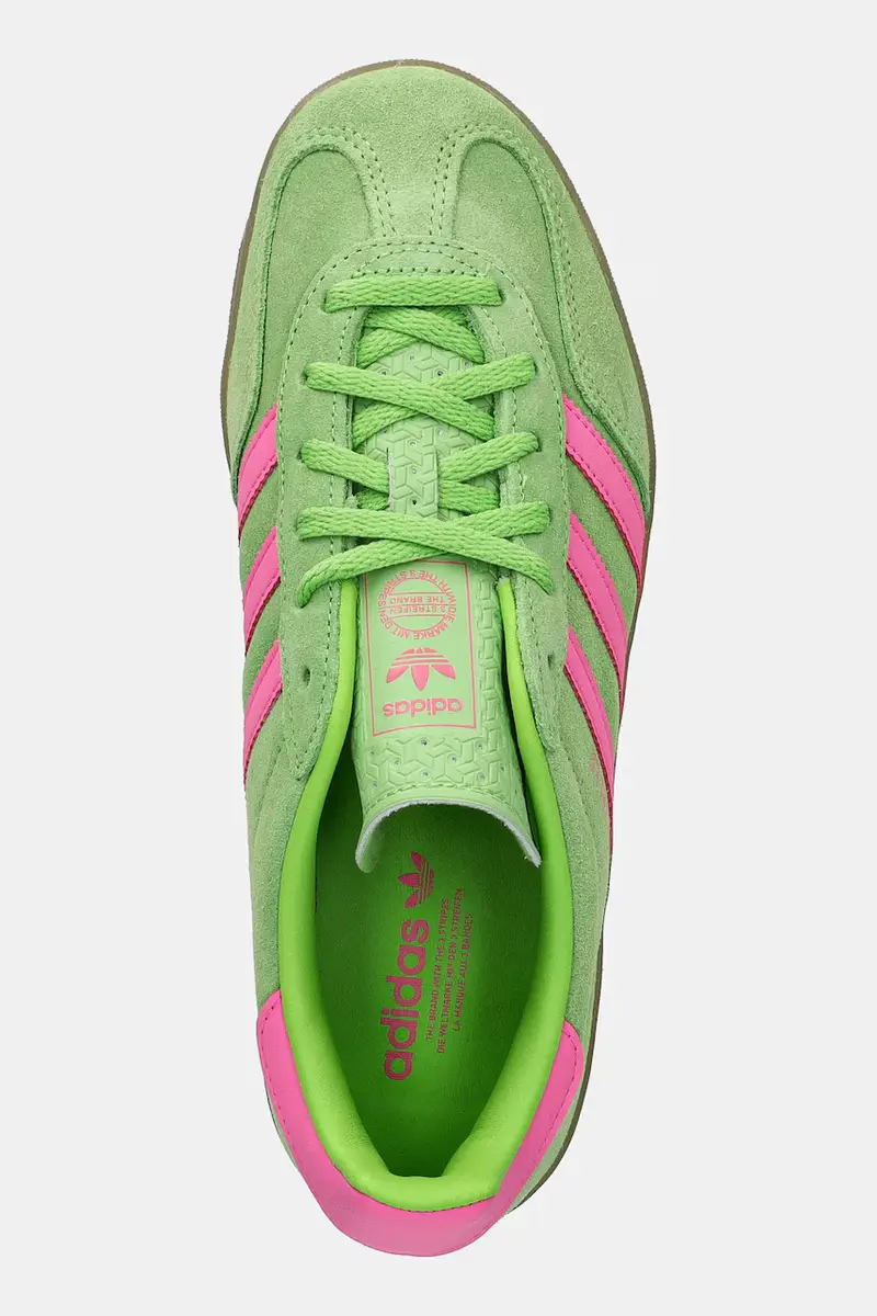 sneakers in camoscio Gazelle Indoor donna colore verde JQ1794 miniatura 4