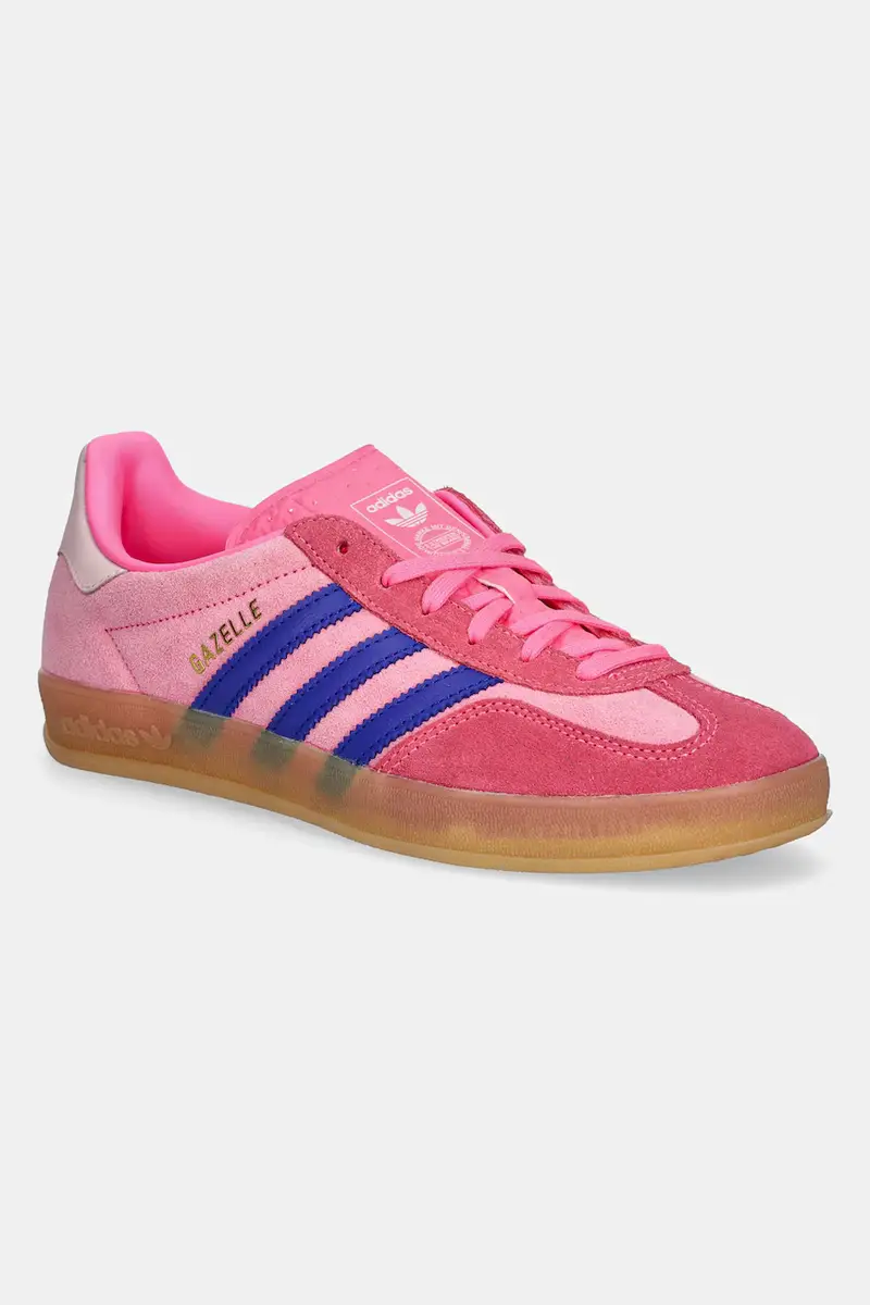 sneakers in camoscio Gazelle Indoor W donna colore rosa JQ0194