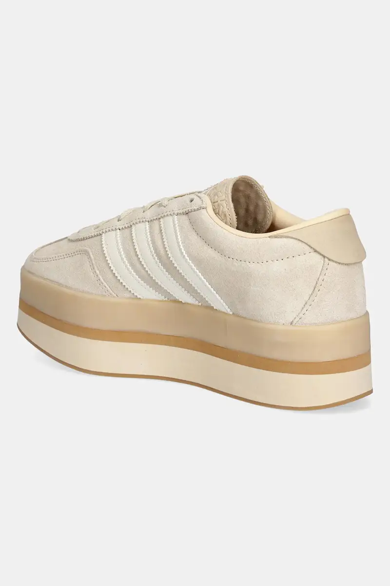 sneakers in camoscio Gazelle Stack colore beige JQ7666 miniatura 3