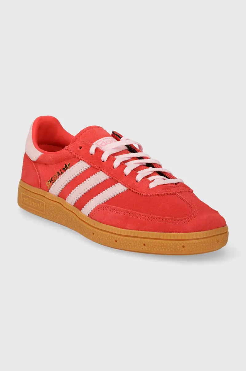 sneakers in camoscio Handball Spezial colore rosso IE5894 miniatura 2