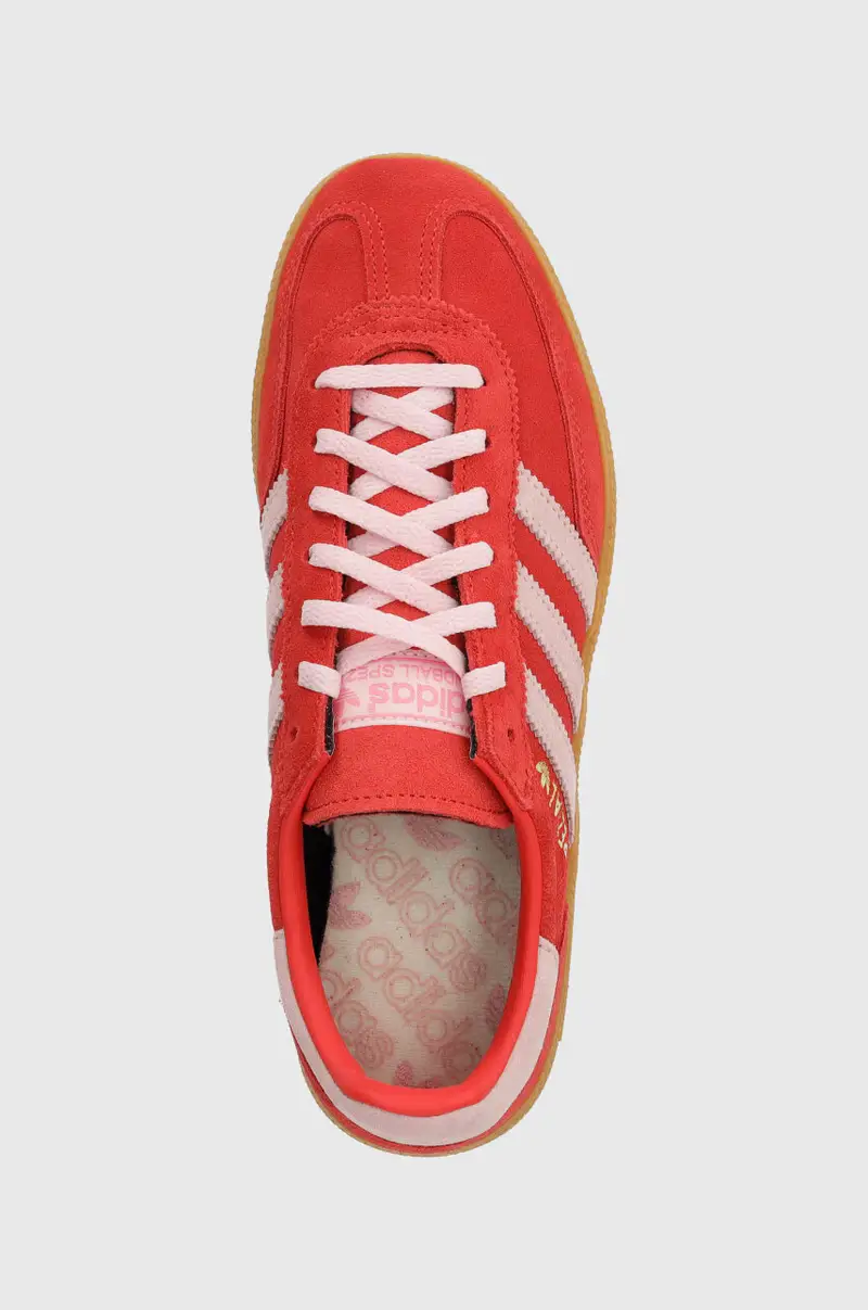 sneakers in camoscio Handball Spezial colore rosso IE5894 miniatura 4