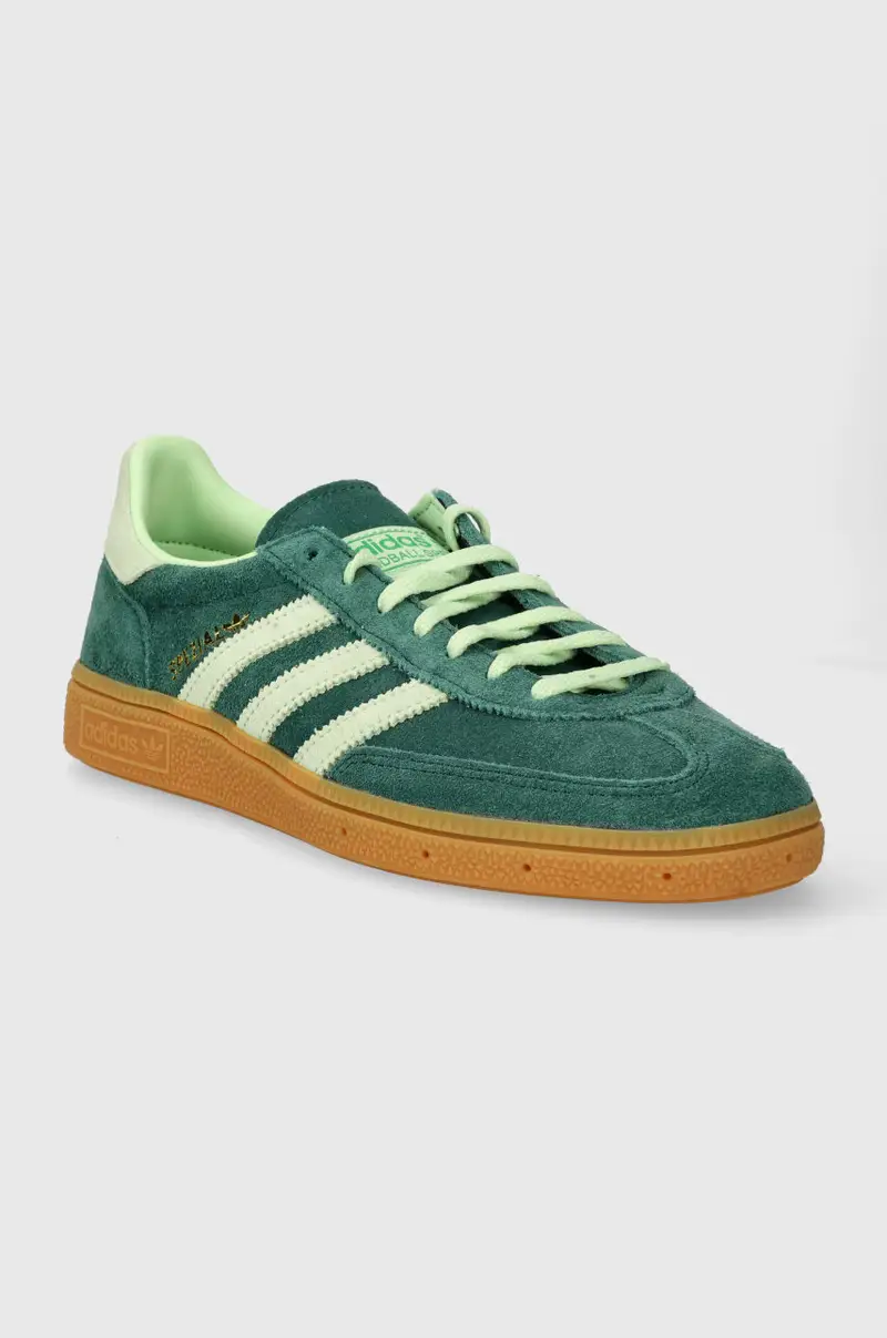 sneakers in camoscio Handball Spezial colore verde IE5896 miniatura 2