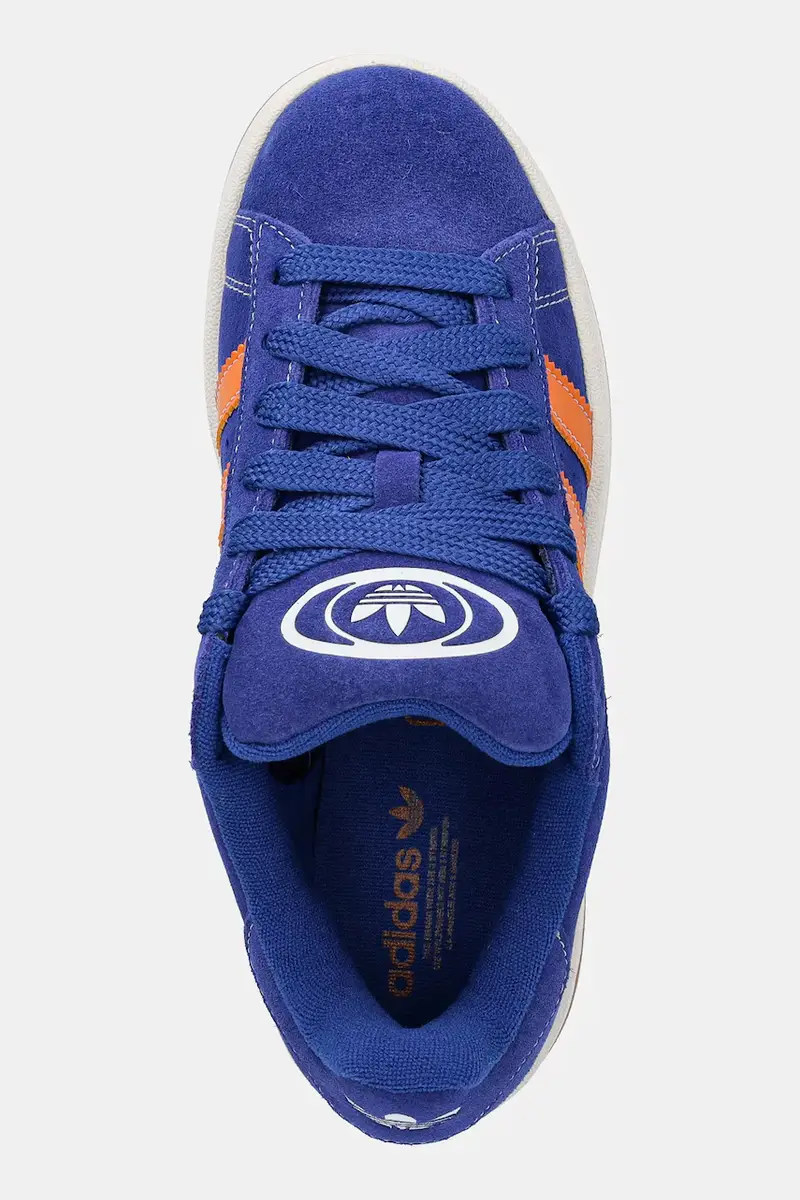 sneakers in camoscio per bambini CAMPUS 00s colore blu JP7615 miniatura 4