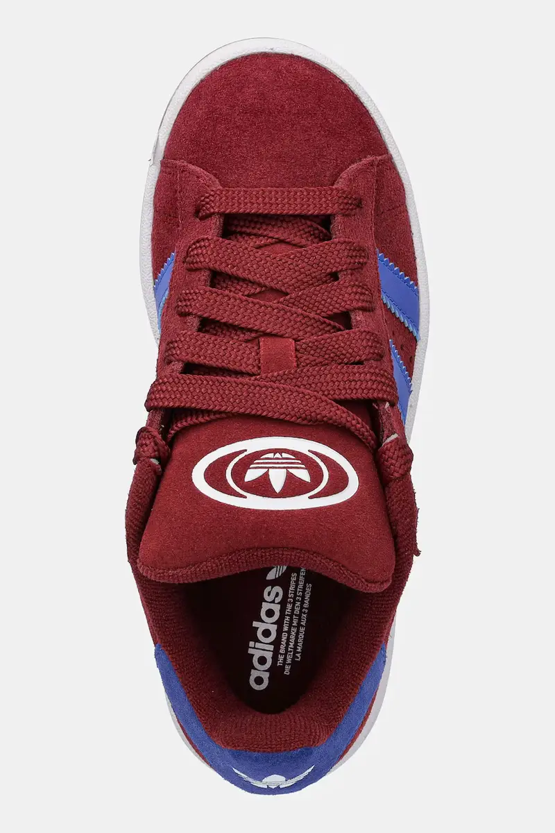 sneakers in camoscio per bambini CAMPUS 00s colore granata JP7978 miniatura 4