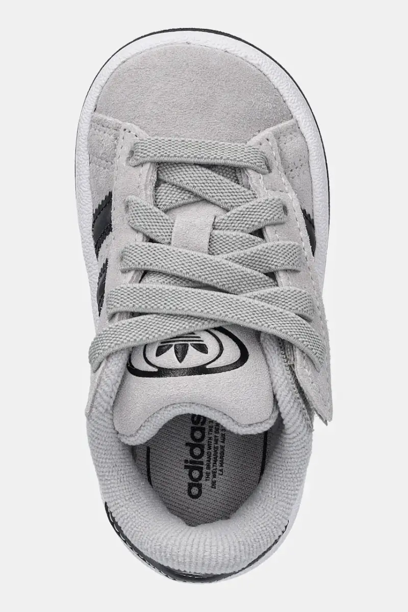 sneakers in camoscio per bambini CAMPUS 00s colore grigio JQ1763 miniatura 4