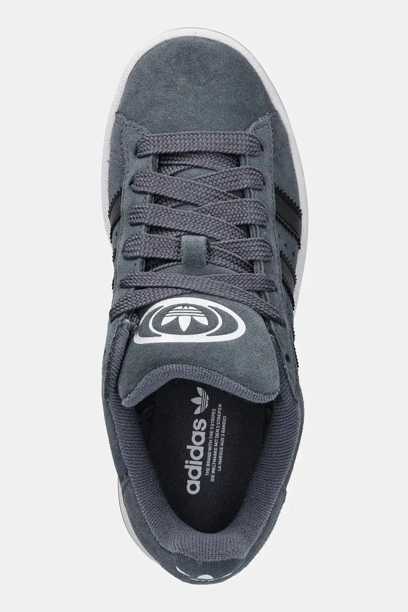 sneakers in camoscio per bambini CAMPUS 00s colore grigio JS3845 miniatura 4