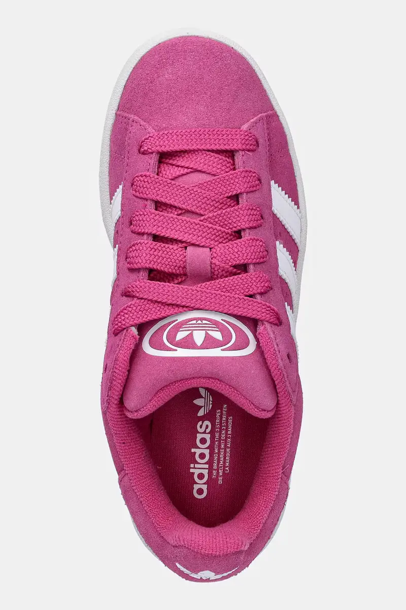 sneakers in camoscio per bambini CAMPUS 00s colore rosa JS3847 miniatura 4