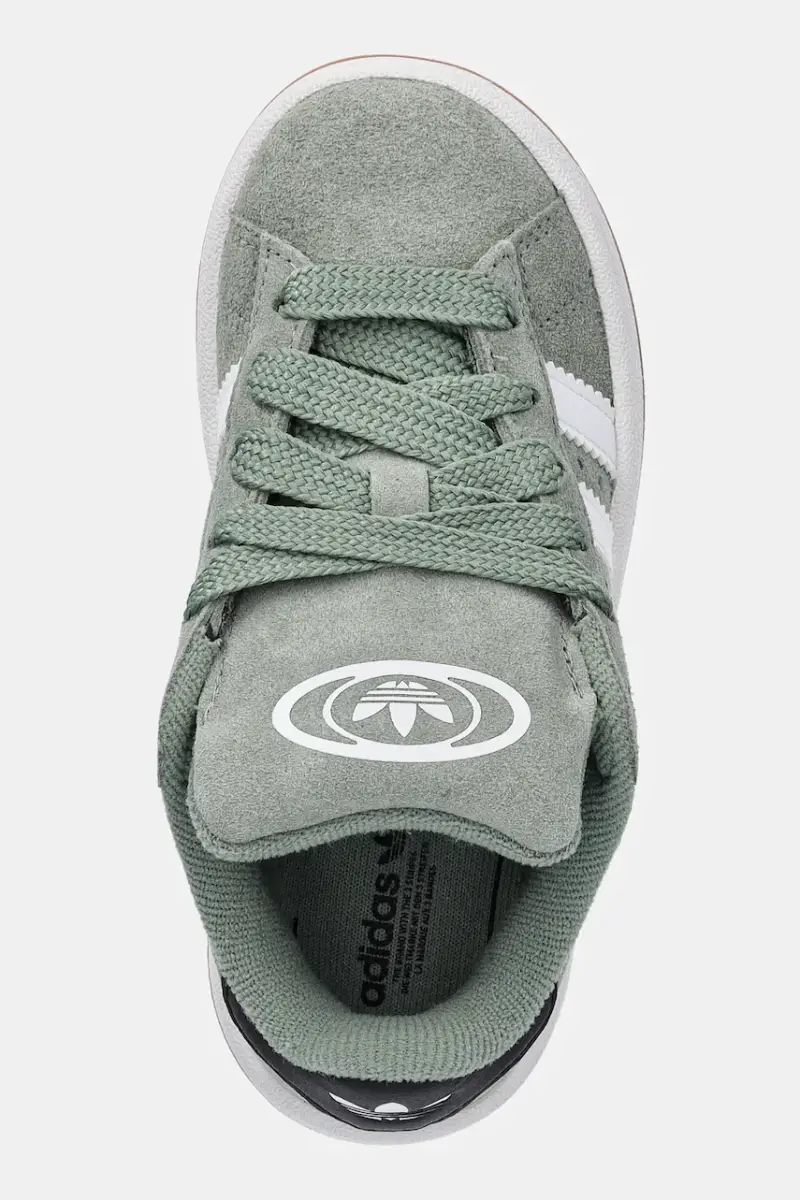 sneakers in camoscio per bambini CAMPUS 00s colore verde JP5509 miniatura 4