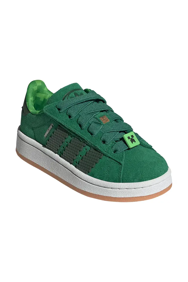 sneakers in camoscio per bambini CAMPUS 00s colore verde JS3788 miniatura 2