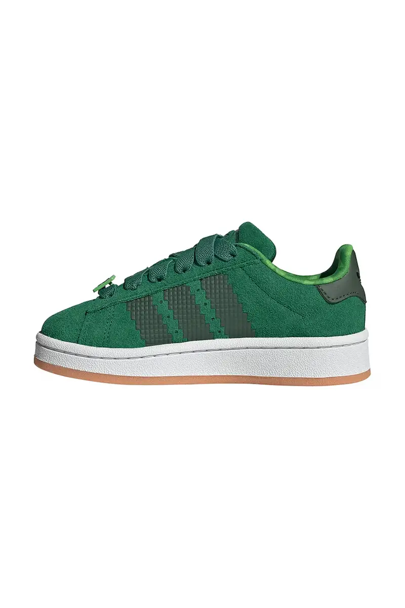 sneakers in camoscio per bambini CAMPUS 00s colore verde JS3788 miniatura 4