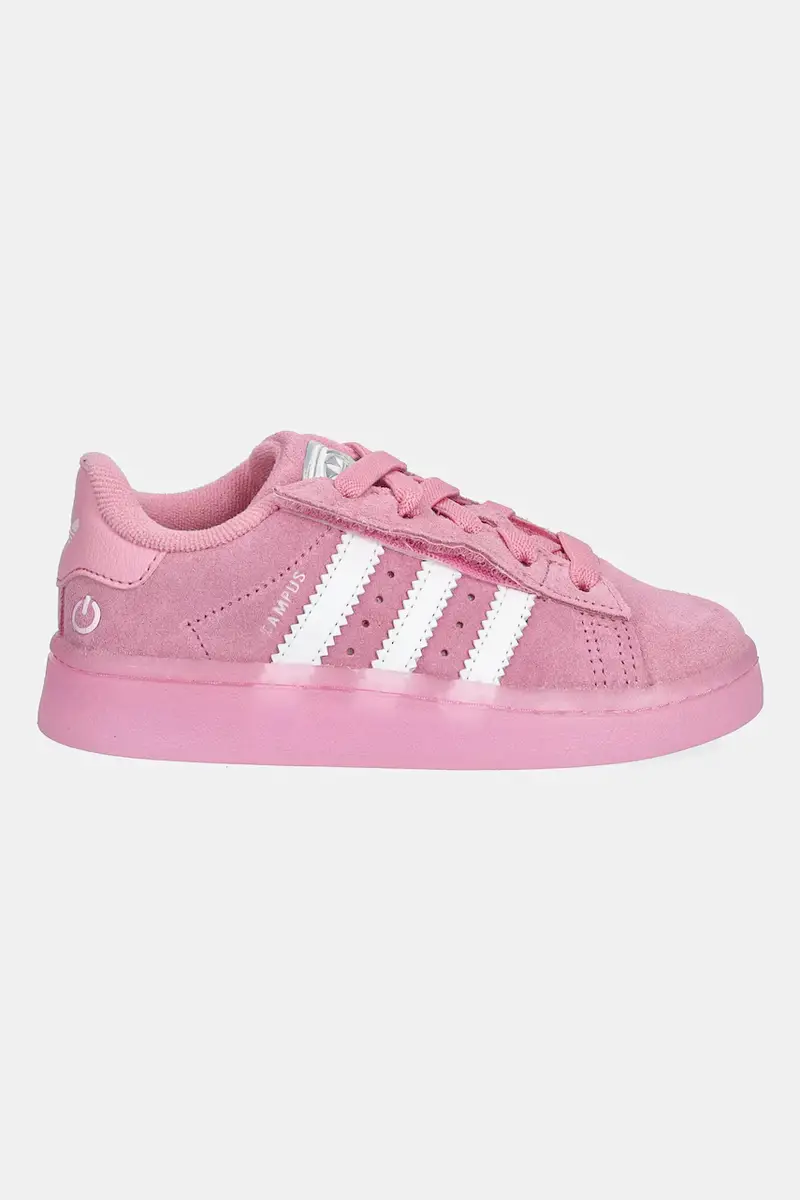 sneakers in camoscio per bambini CAMPUS 00s LED LIGHTS colore rosa JS1283 miniatura 2