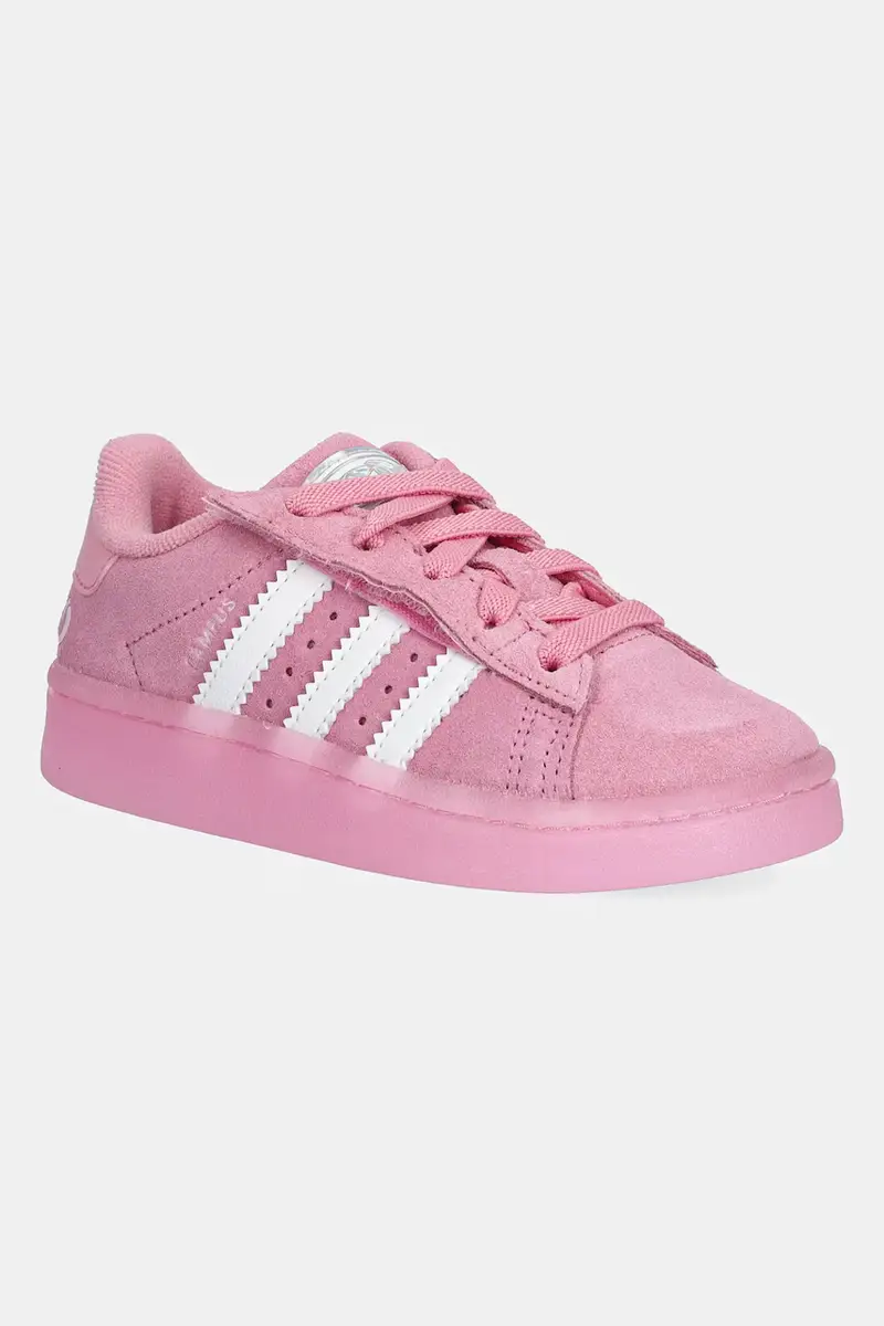 sneakers in camoscio per bambini CAMPUS 00s LED LIGHTS colore rosa JS1283