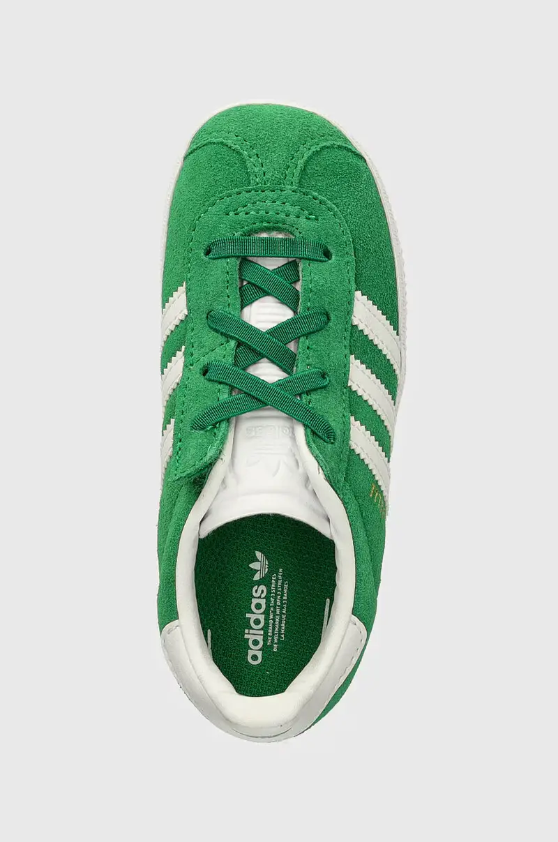 sneakers in camoscio per bambini GAZELLE CF EL colore verde IH0363 miniatura 4