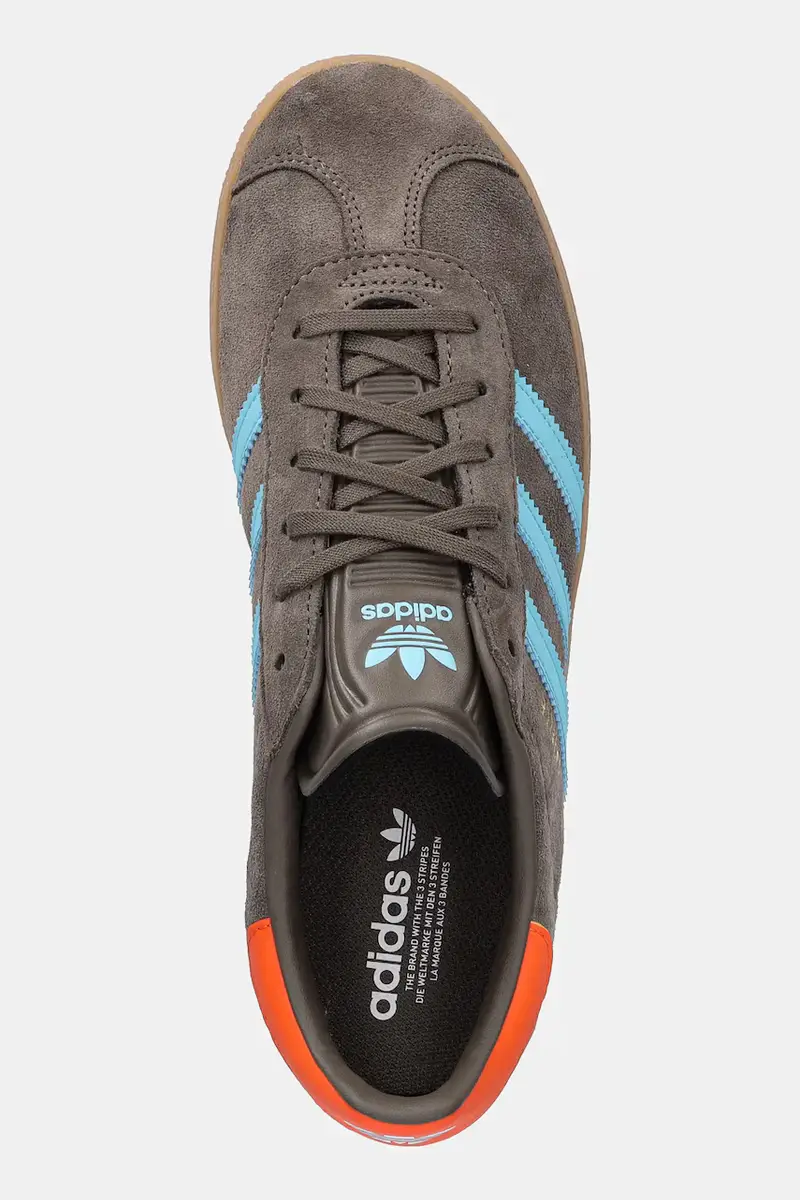 sneakers in camoscio per bambini GAZELLE colore marrone JR5942 miniatura 4