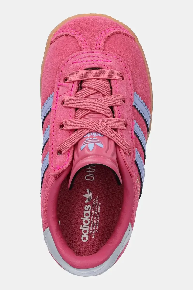 sneakers in camoscio per bambini GAZELLE colore rosa JR5938 miniatura 4
