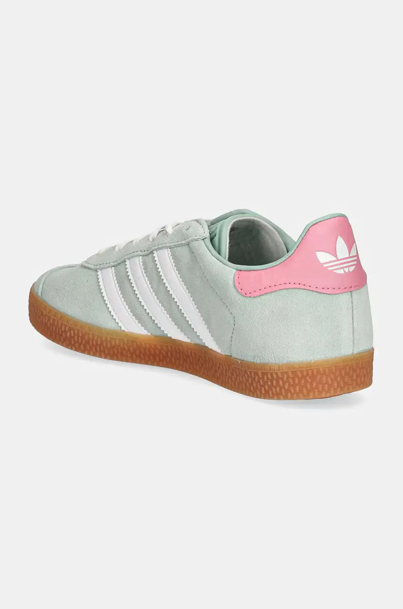 sneakers in camoscio per bambini GAZELLE colore verde IG9152 miniatura 3