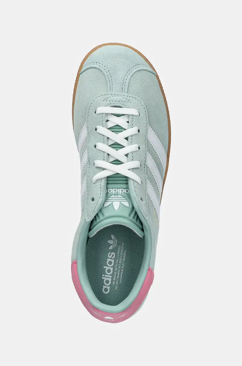 sneakers in camoscio per bambini GAZELLE colore verde IG9152 miniatura 4