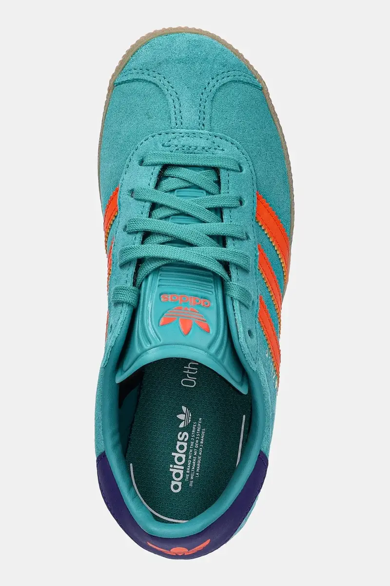 sneakers in camoscio per bambini GAZELLE colore verde JR5946 miniatura 4