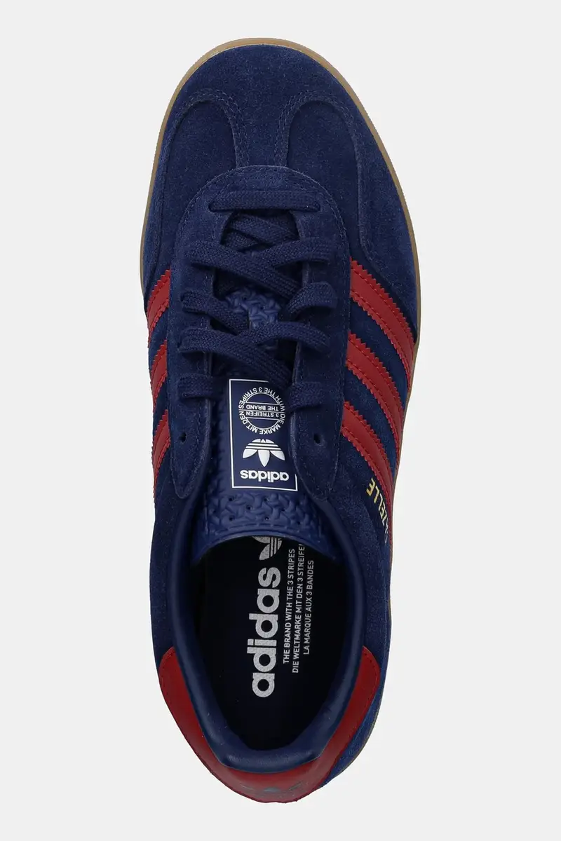 sneakers in camoscio per bambini GAZELLE INDOOR colore blu navy JP8765 miniatura 4