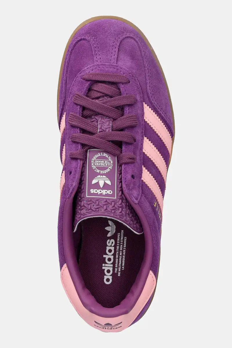 sneakers in camoscio per bambini GAZELLE INDOOR colore violetto JP8766 miniatura 4