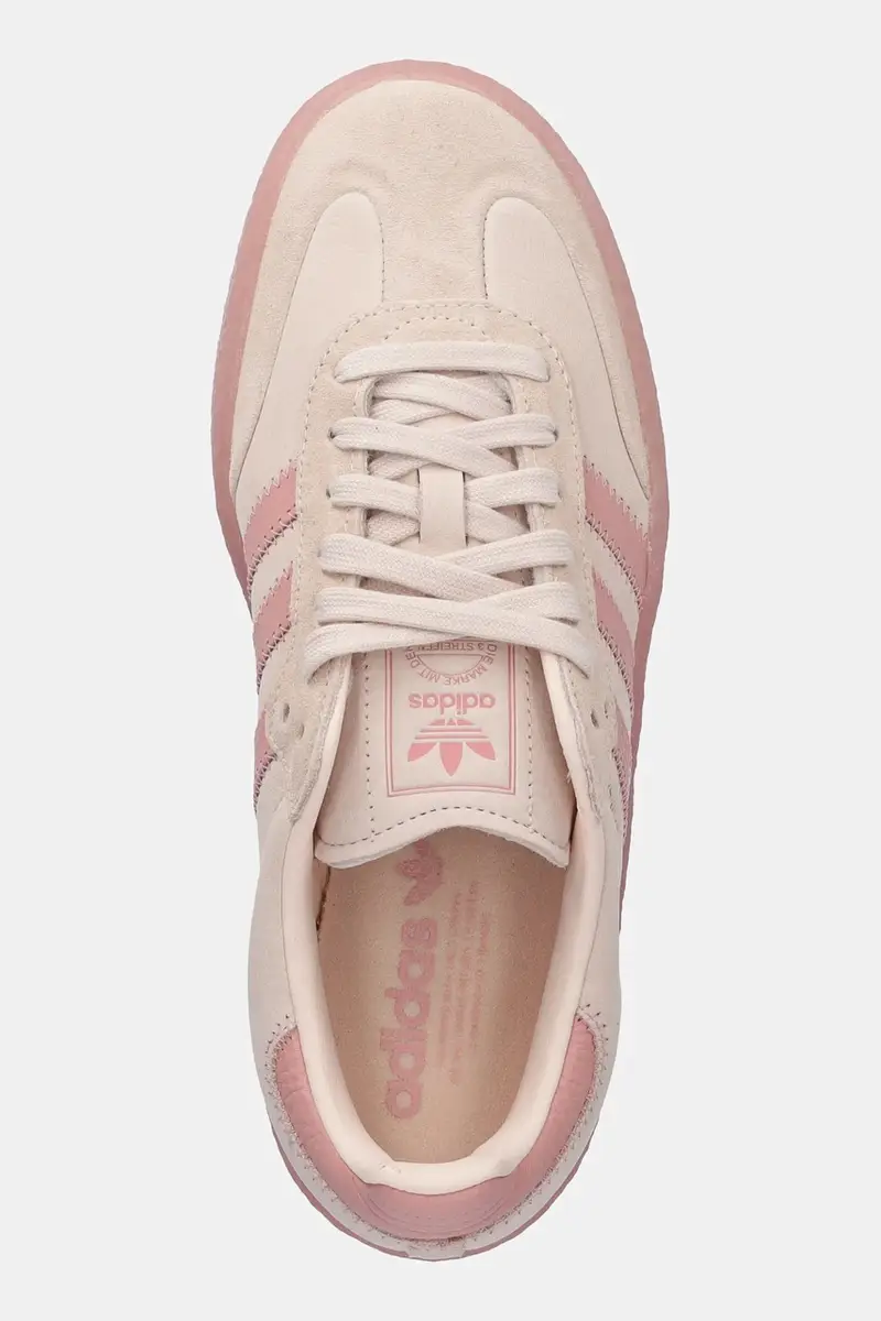 sneakers in camoscio Sambae W donna colore rosa JS3956 miniatura 4