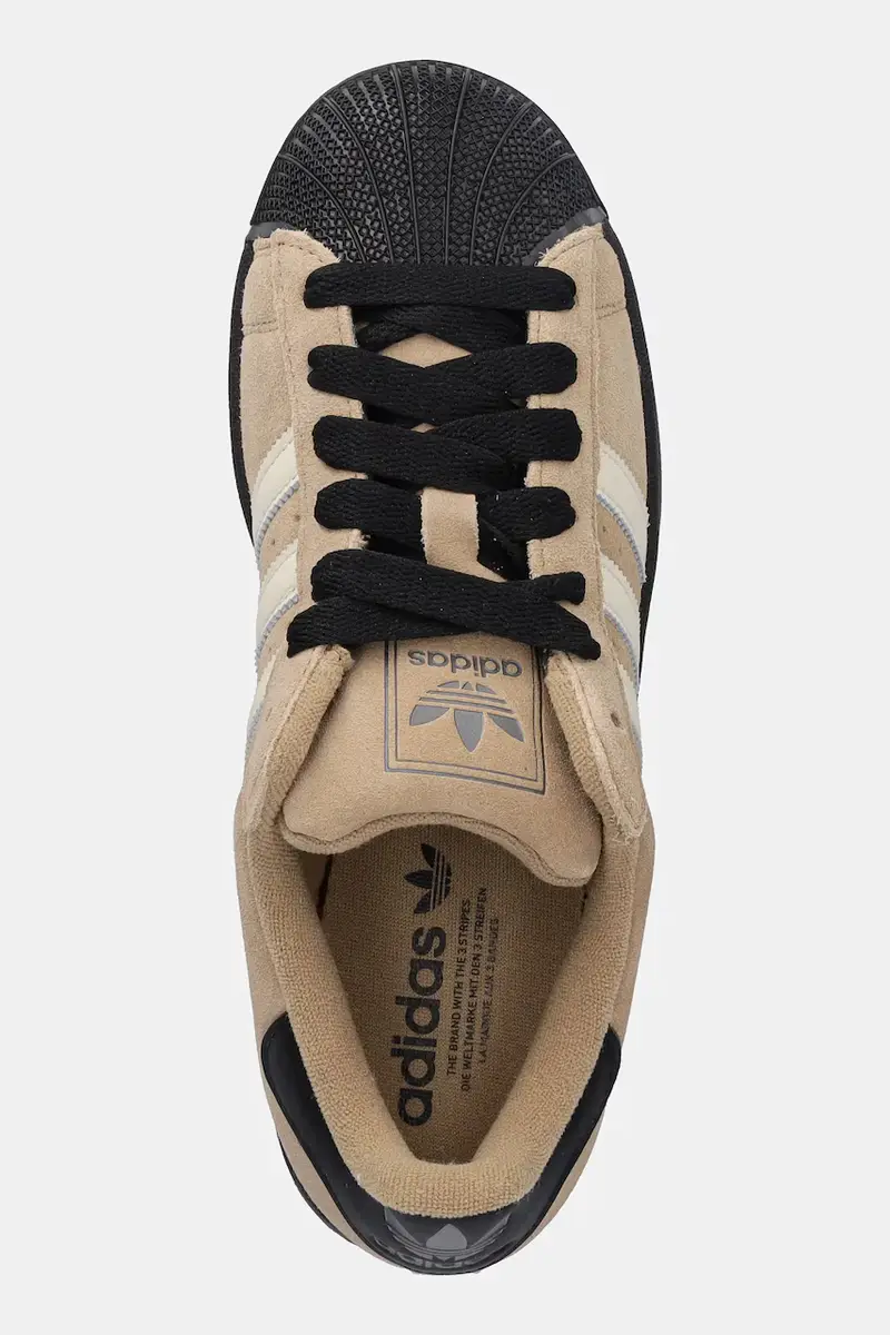 sneakers in camoscio Superstar II colore verde JQ3221 Beige miniatura 4