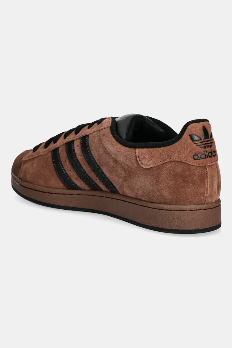 Adidas Originals Sneakers Superstar II Marrone in Camoscio miniatura 3