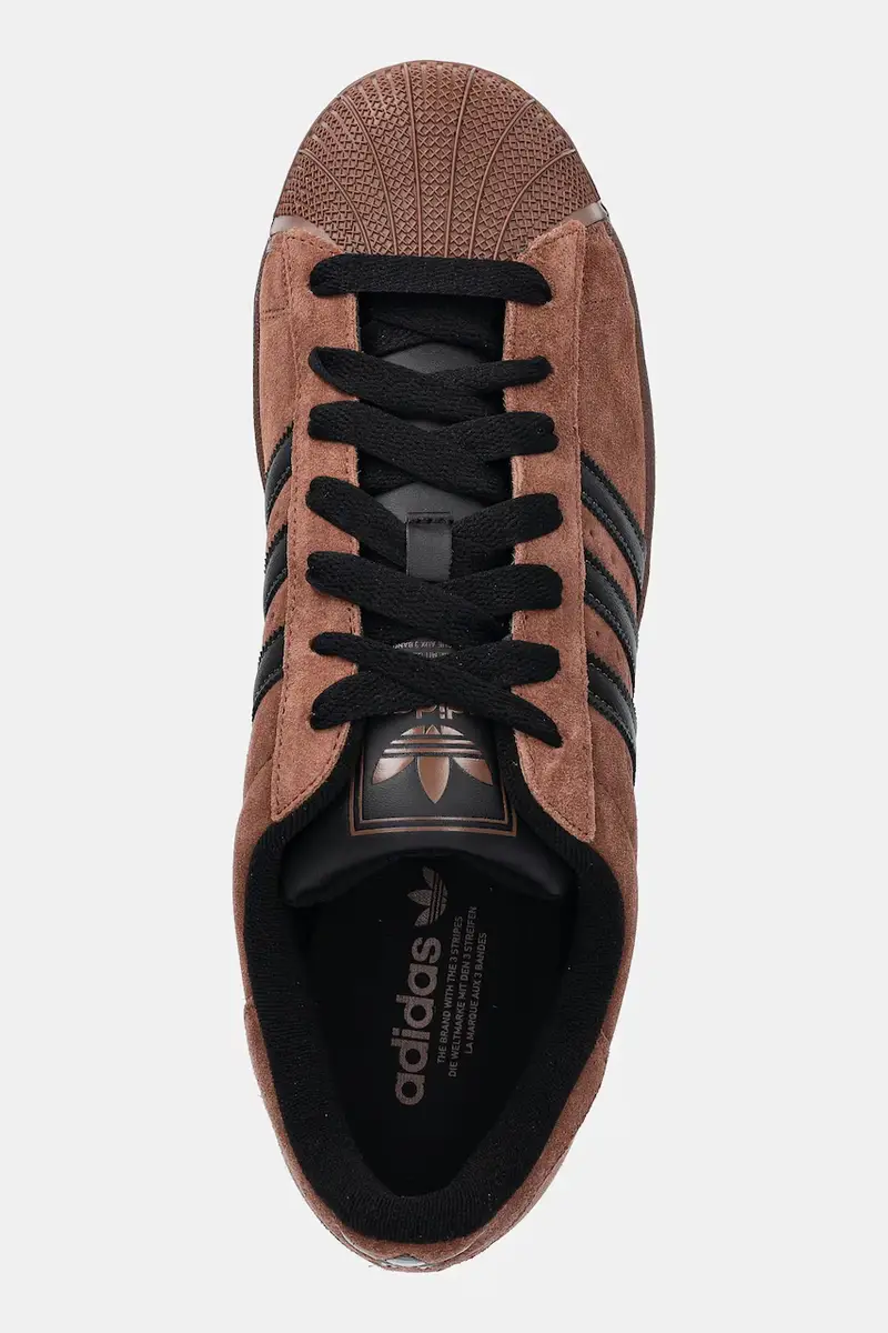 Adidas Originals Sneakers Superstar II Marrone in Camoscio miniatura 4