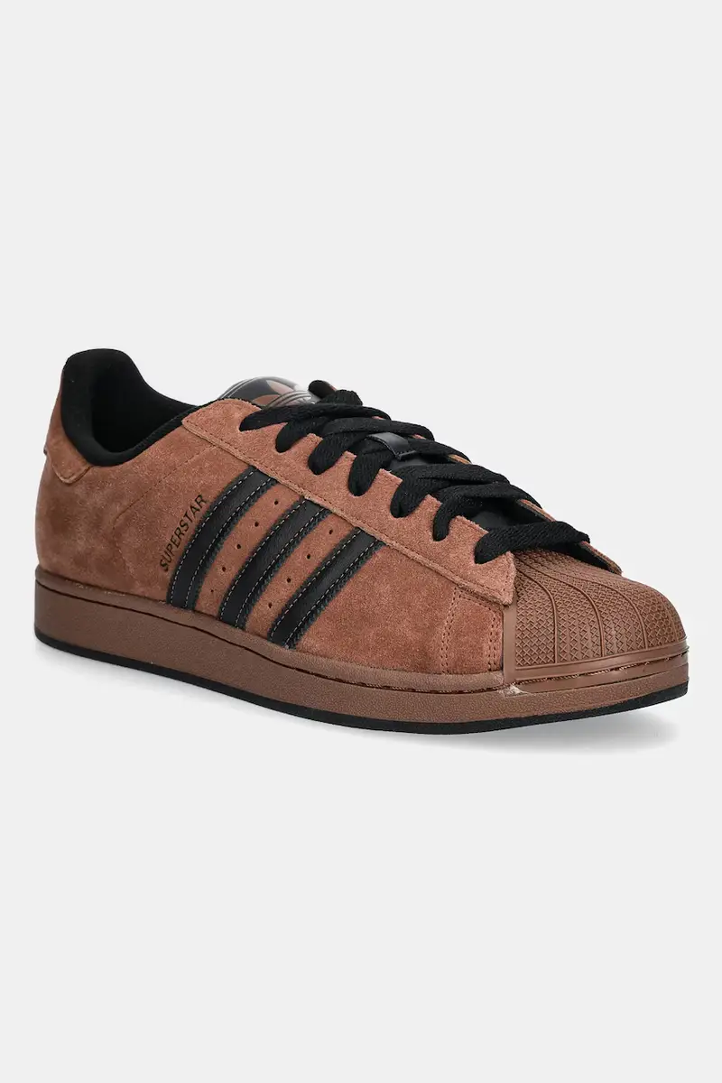 Adidas Originals Sneakers Superstar II Marrone in Camoscio