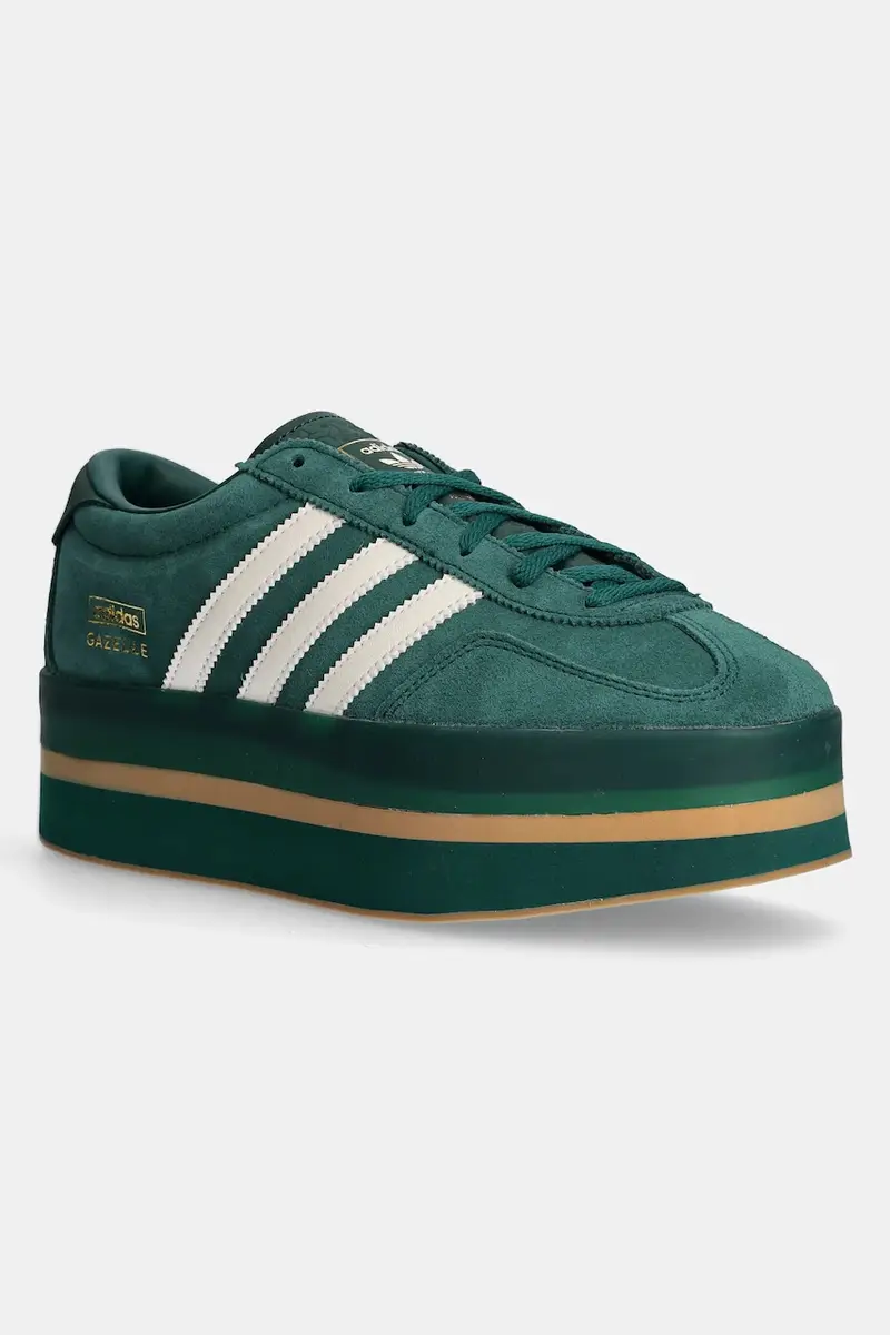 sneakers in lana Gazelle Stack colore verde JR8179