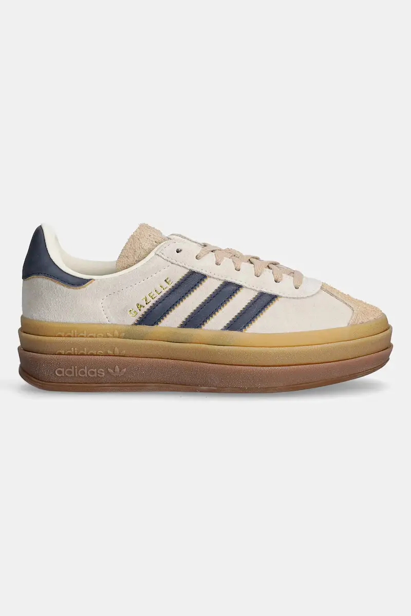 sneakers in pelle Gazelle Bold colore beige JQ5126 miniatura 2