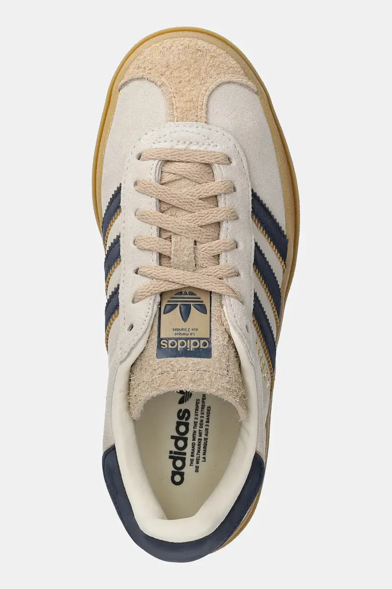 sneakers in pelle Gazelle Bold colore beige JQ5126 miniatura 4