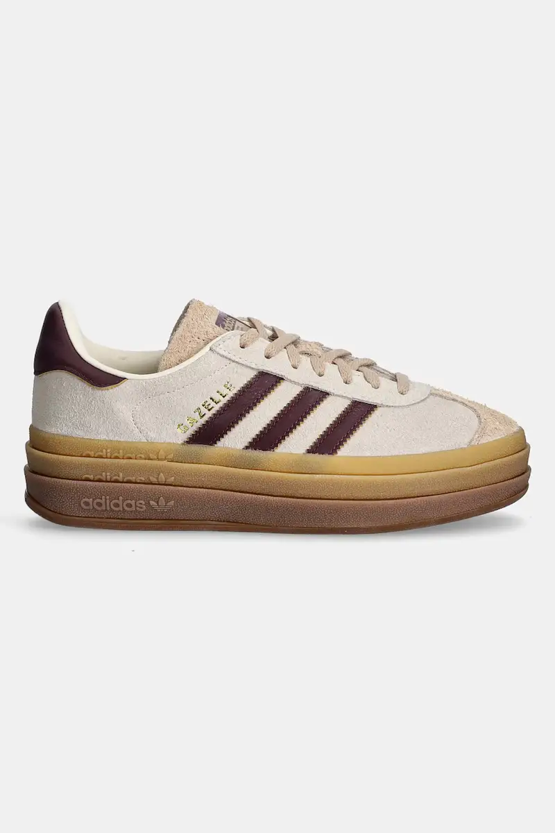 sneakers in pelle Gazelle Bold colore beige JQ5127 miniatura 2
