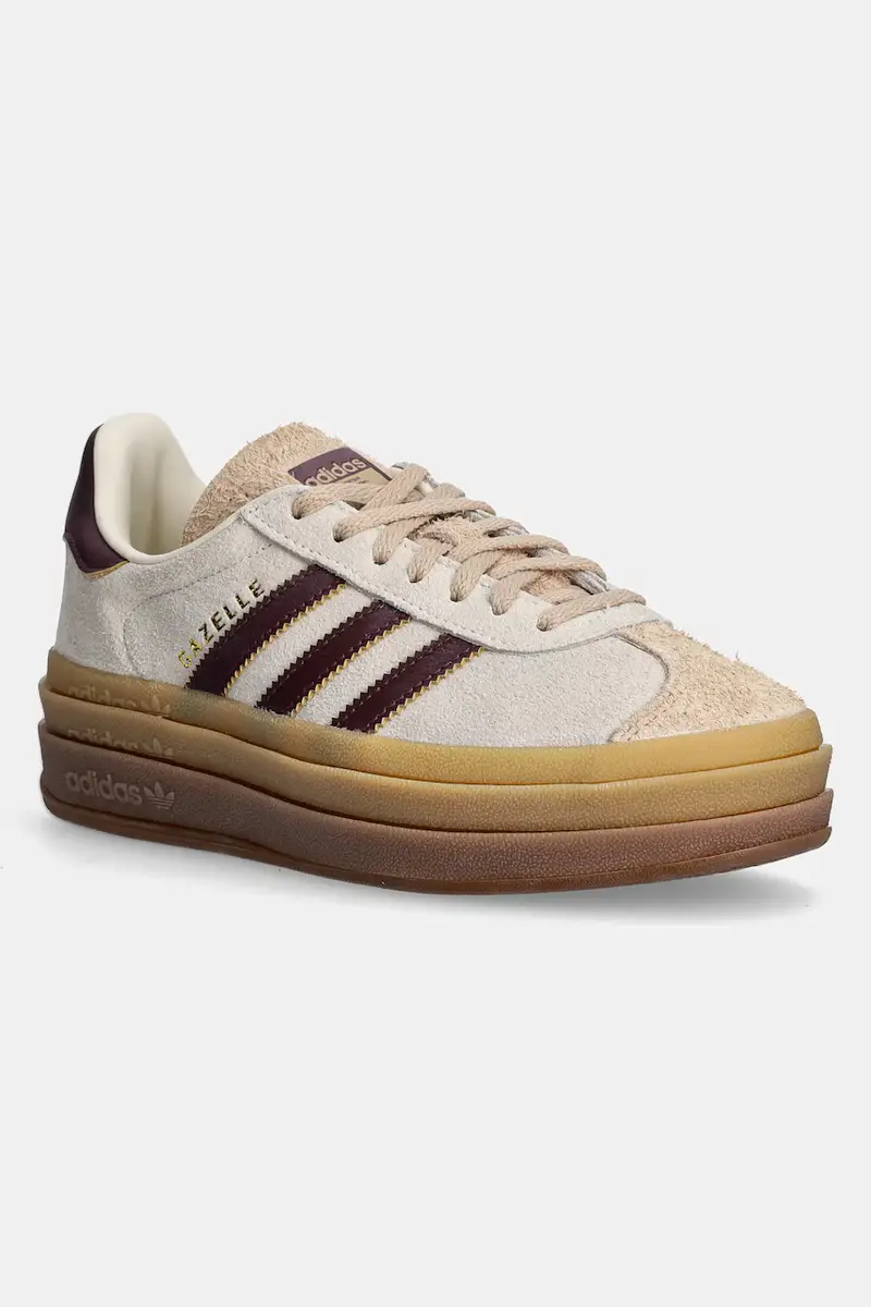 sneakers in pelle Gazelle Bold colore beige JQ5127