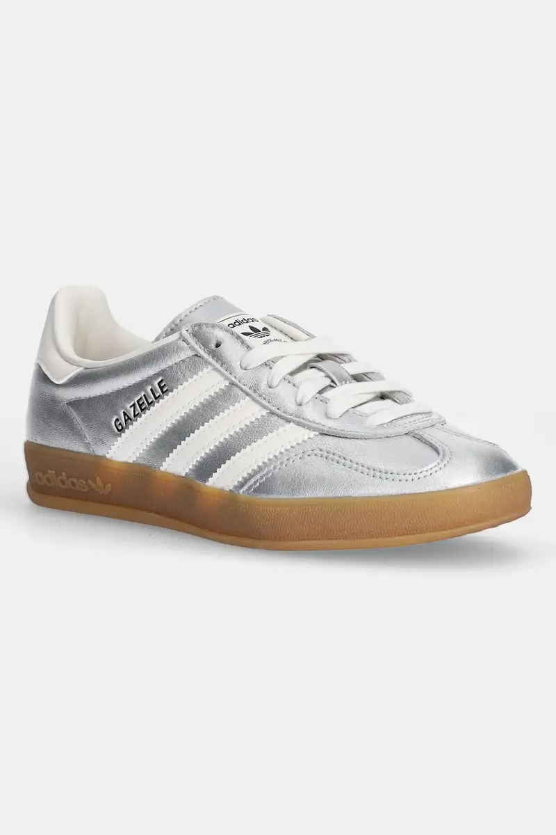 sneakers in pelle Gazelle Indoor colore argento JR1206