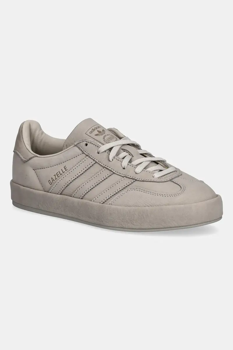 sneakers in pelle Gazelle Indoor Lux colore grigio JR8833
