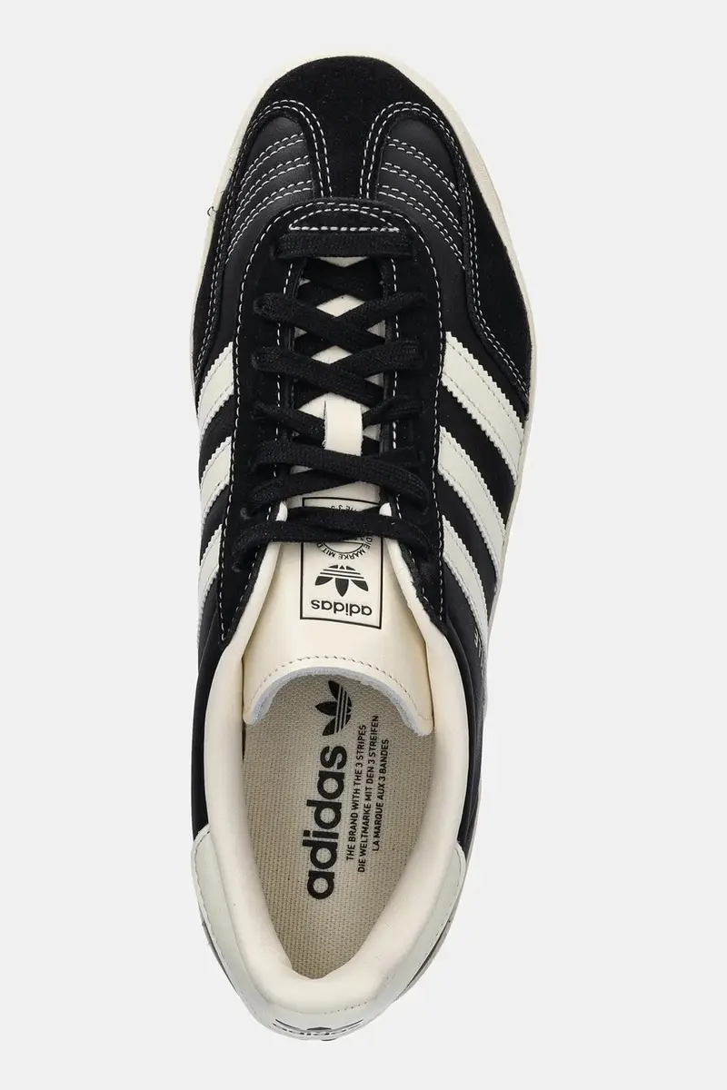 sneakers in pelle Gazelle Indoor uomo colore nero JQ8385 miniatura 4