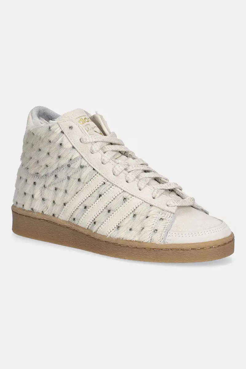 sneakers in pelle Jabbar Hi W donna colore beige JS0799