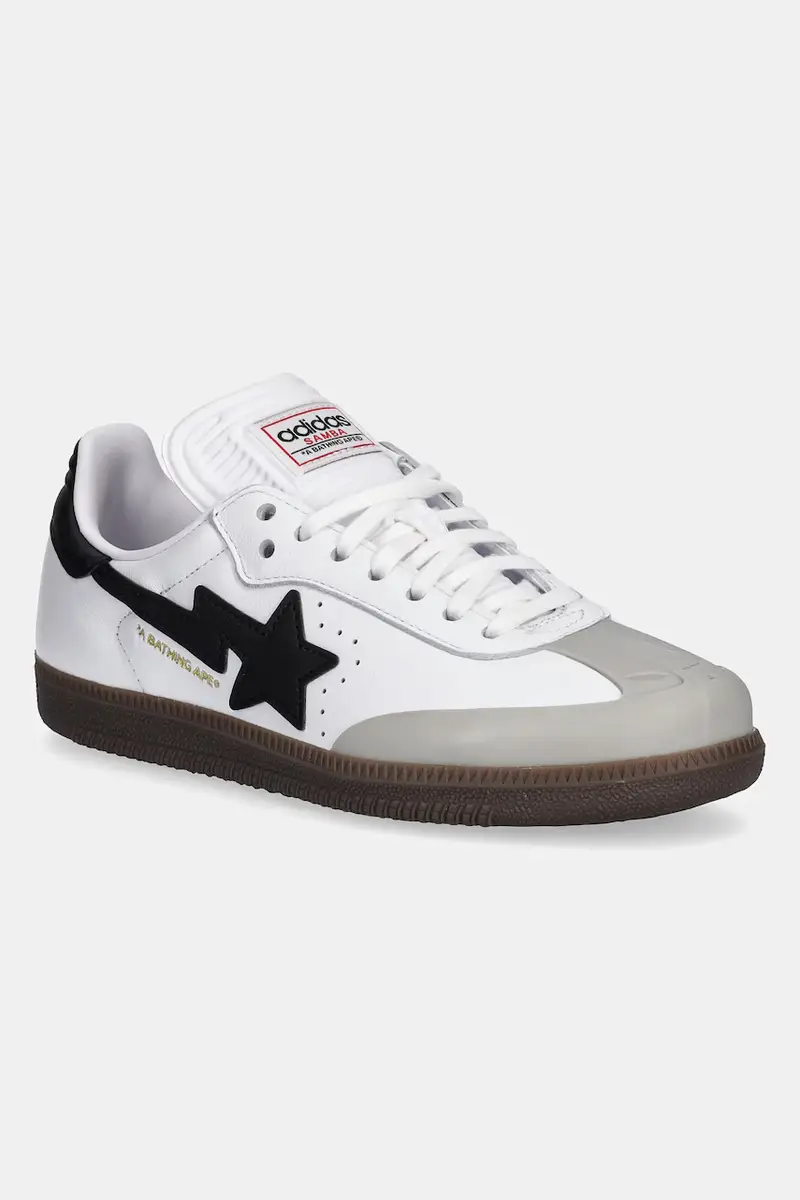 sneakers in pelle SAMBA BAPE uomo colore bianco JR9245