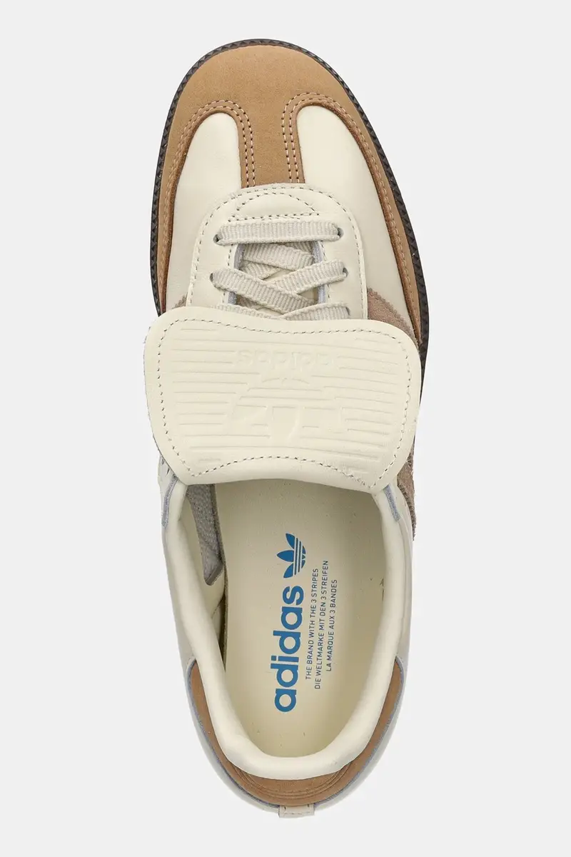 sneakers in pelle Samba LT colore beige JH5706 miniatura 4