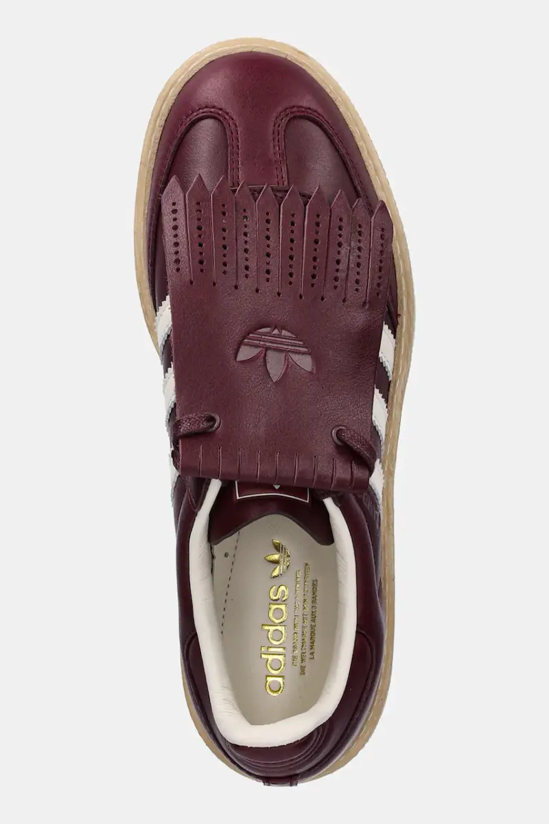 sneakers in pelle Samba Lux colore granata JR0903 miniatura 4